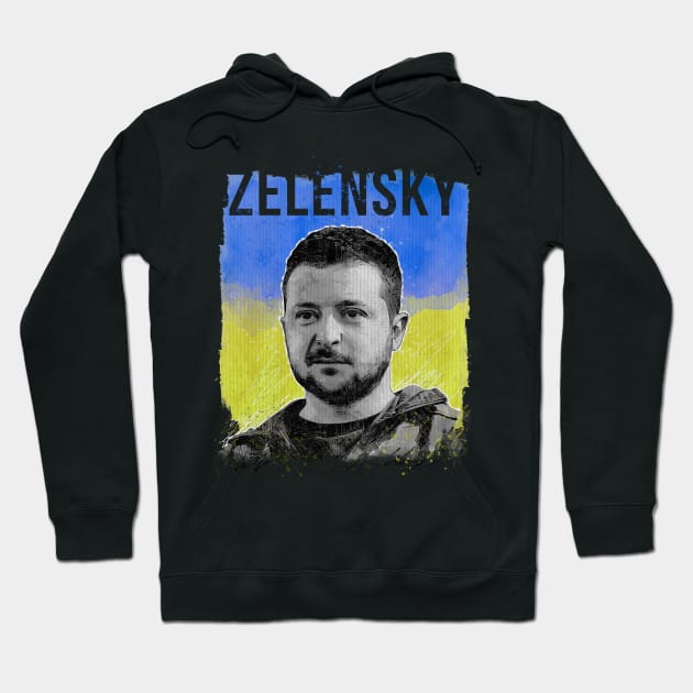 Zelensky Ukraine Hoodie by YuriySmith